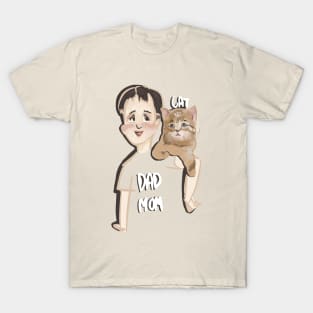 Cat family dad and mom T-Shirt